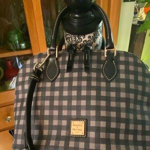 Dooney & Bourke Satchel, NWT, black and gray